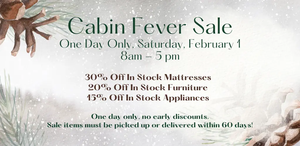 Cabin Fever Sale 2025